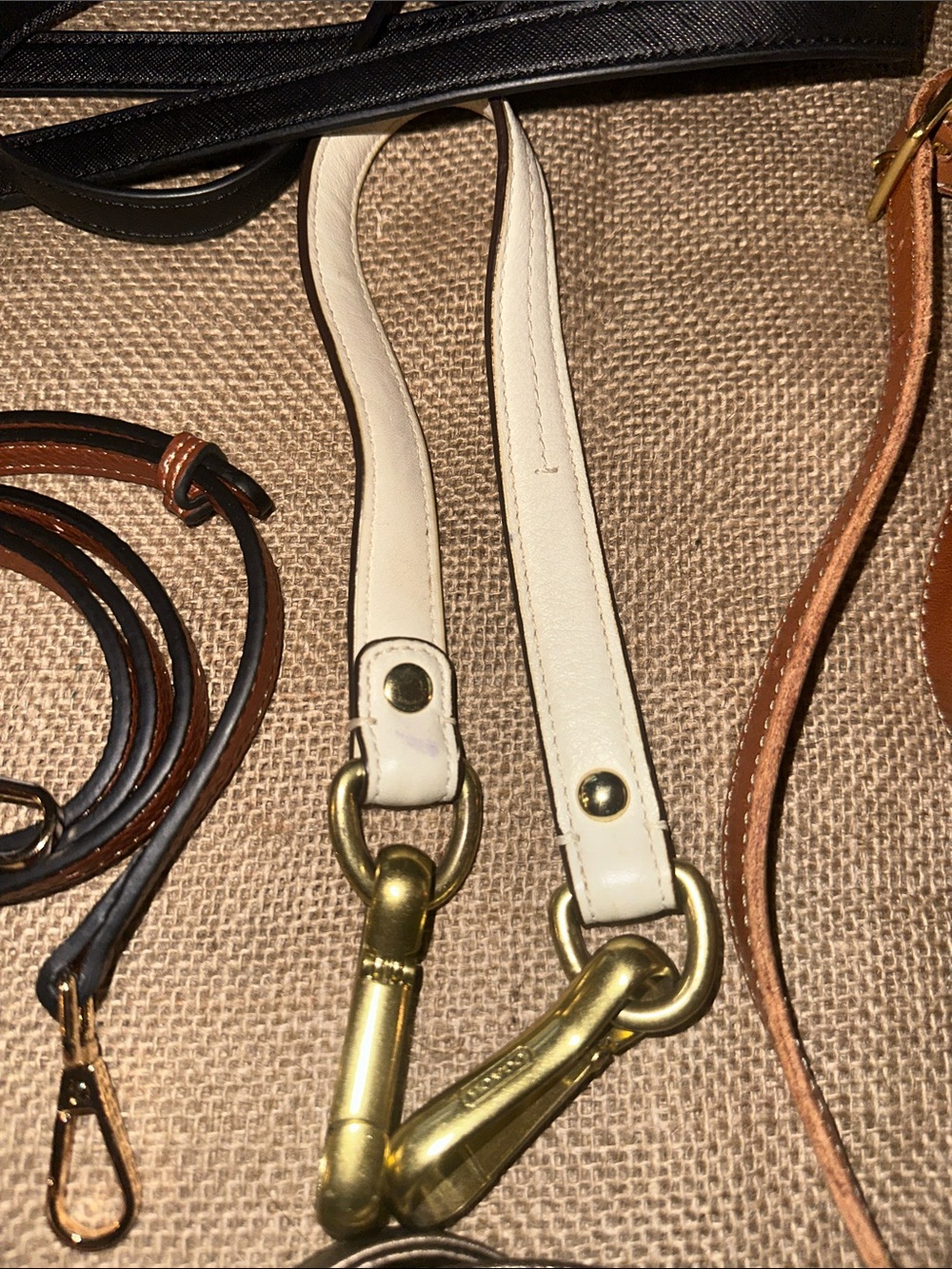Lot of 11 Purse Straps Women Multi Color/Style Replacement Crossbody leather - Picture 10 of 13
